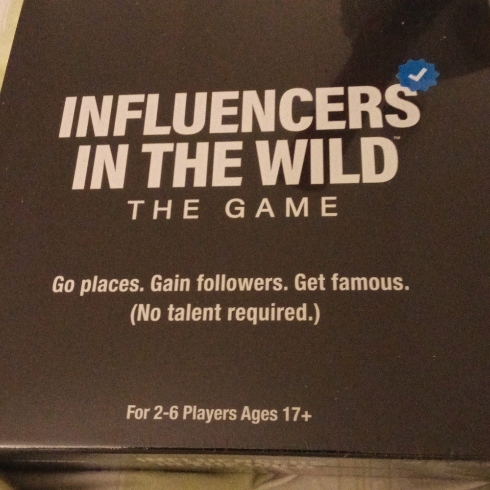 Influencers In The Wild Board Game - NWT